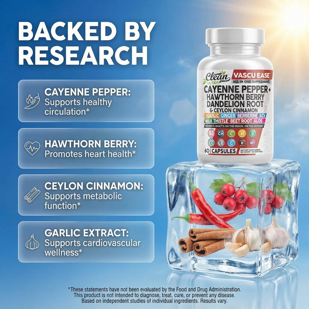 Clean Nutra Apple Cider Vinegar capsules on display for holistic wellness