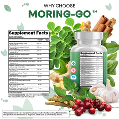 Clean Nutra Moring-Go bottle with sleek packaging and branding
