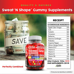 Clean Nutra Sweat N' Shape B12 and D3 vitamins for daily energy and immune wellness.