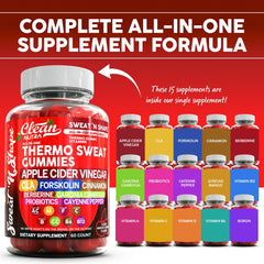 Clean Nutra Sweat N' Shape with CLA and cinnamon blend for endurance and appetite awareness.