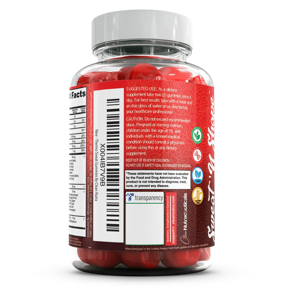 Clean Nutra Sweat N' Shape probiotic with mango flavor for digestive comfort and resilience.