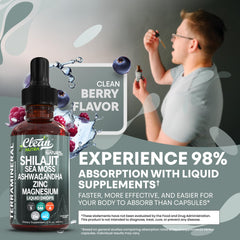 Family-friendly Terra Mineral Shilajit drops suitable for adults and kids.