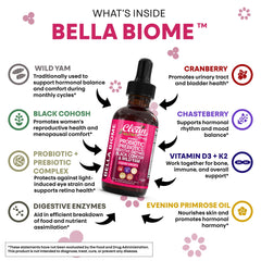 Bella Biotics ingredients including chasteberry for hormone-friendly balance