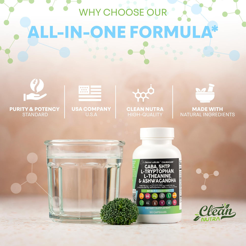 CalmAgain packaging box highlights multi-ingredient mood support