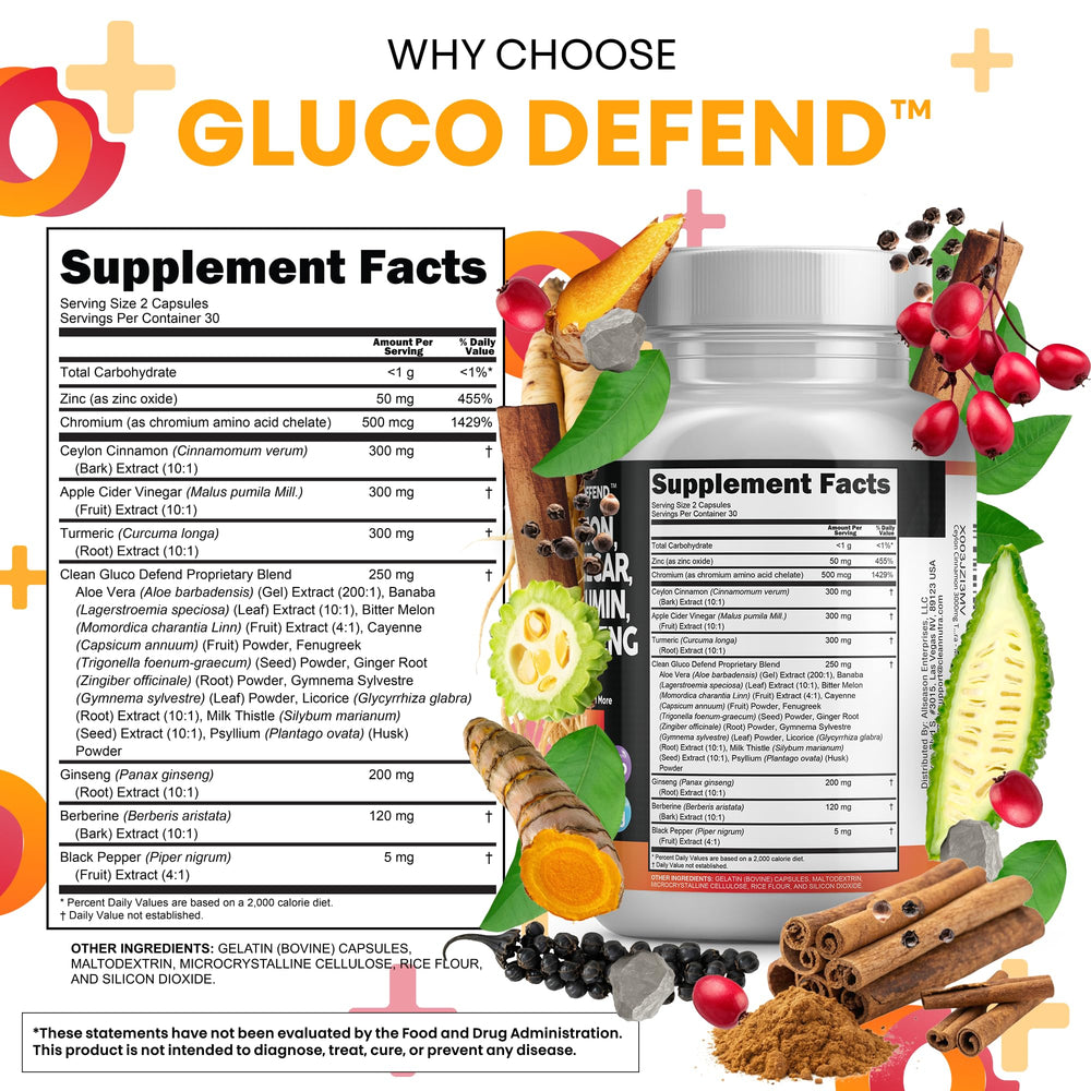 Gluco Defend acv mother bottle highlights raw vinegar source
