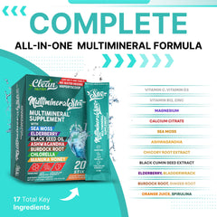 Clean Nutraceuticals immune stix multi-mineral blend dissolves quickly in beverages