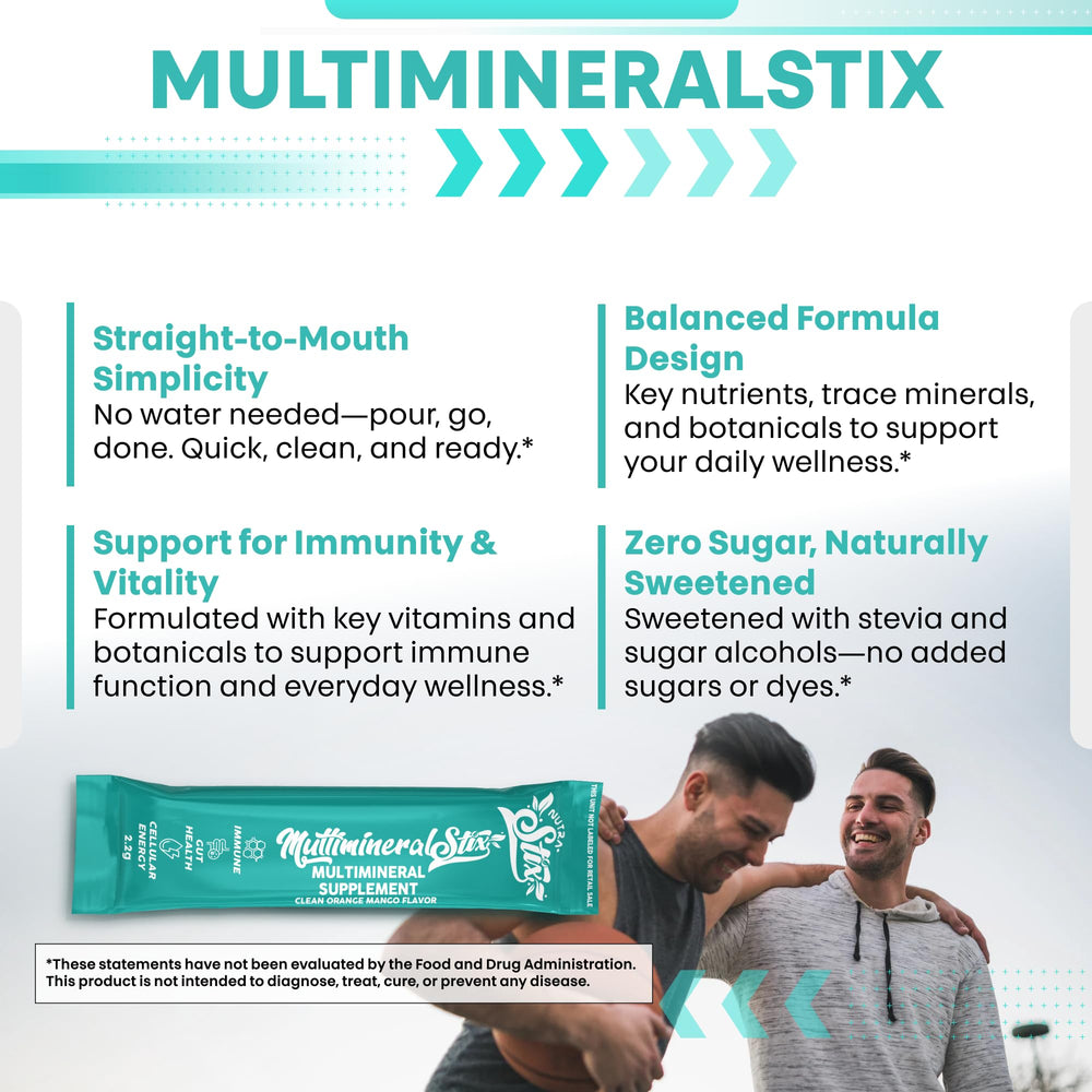 Clean Nutraceuticals immune stix zinc magnesium support for balanced daily nutrition