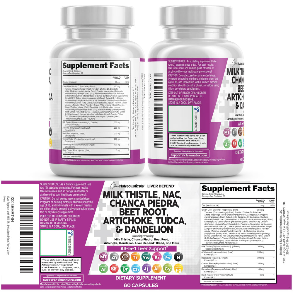 Clean Nutraceuticals Liver Defend 2-pack packaging for convenient all-in-one.