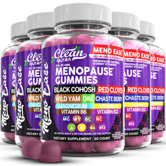 Clean Nutraceuticals Menopause Gummies with wild yam support daily comfort and balance.