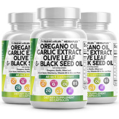 Clean Nutraceuticals oregano oil garlic extract bottle highlights immune support potential
