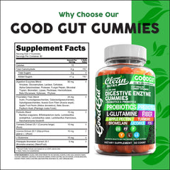 Probiotics and prebiotics label from Clean Nutraceuticals product