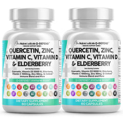 Clean Nutraceuticals Q Defend bottle showing daily immune support.