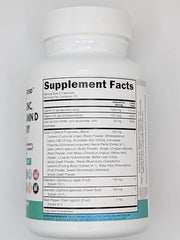Q Defend label with ingredients list and key benefits.