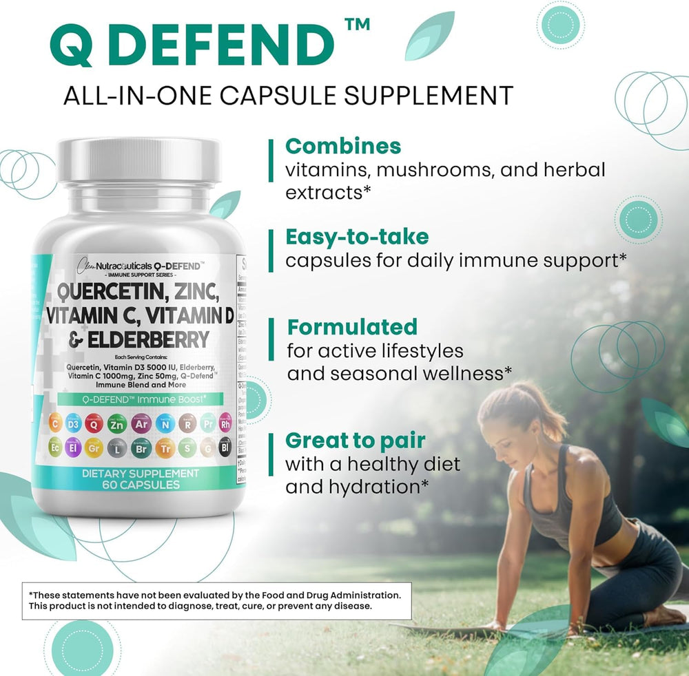 Reishi mushroom extract featured in Q Defend formulation.
