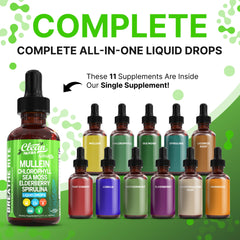 Clean Nutraceuticals sea moss drops bottle highlighting mineral support
