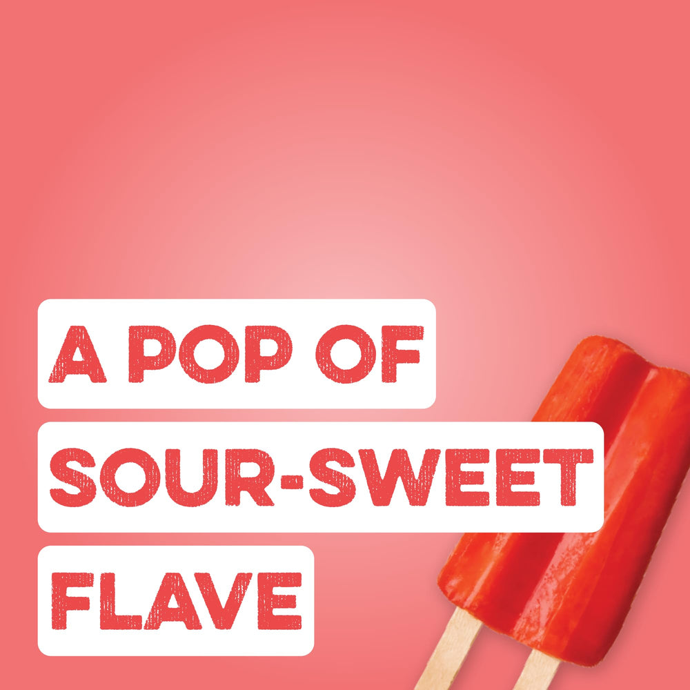 Clean Simple Eats Cherry Ice mixed with water in a glass for a refreshing sip.