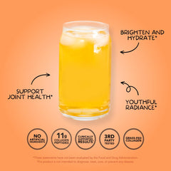 Clean Simple Eats Peach Mango collagen beauty blend 30-serving pouch