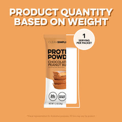 Clean Simple Eats stick pack beside oats for breakfast protein boost