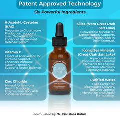Clean Spirits NAC ingredient visual emphasizes glutathione support potential.