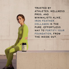CleanForm Nutrition Iron Feather Collagen Powder vitamin C boost packaging.