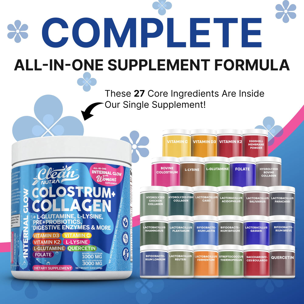 Clean Nutra collagen peptides dissolve in water for a smooth, nutrient-rich drink