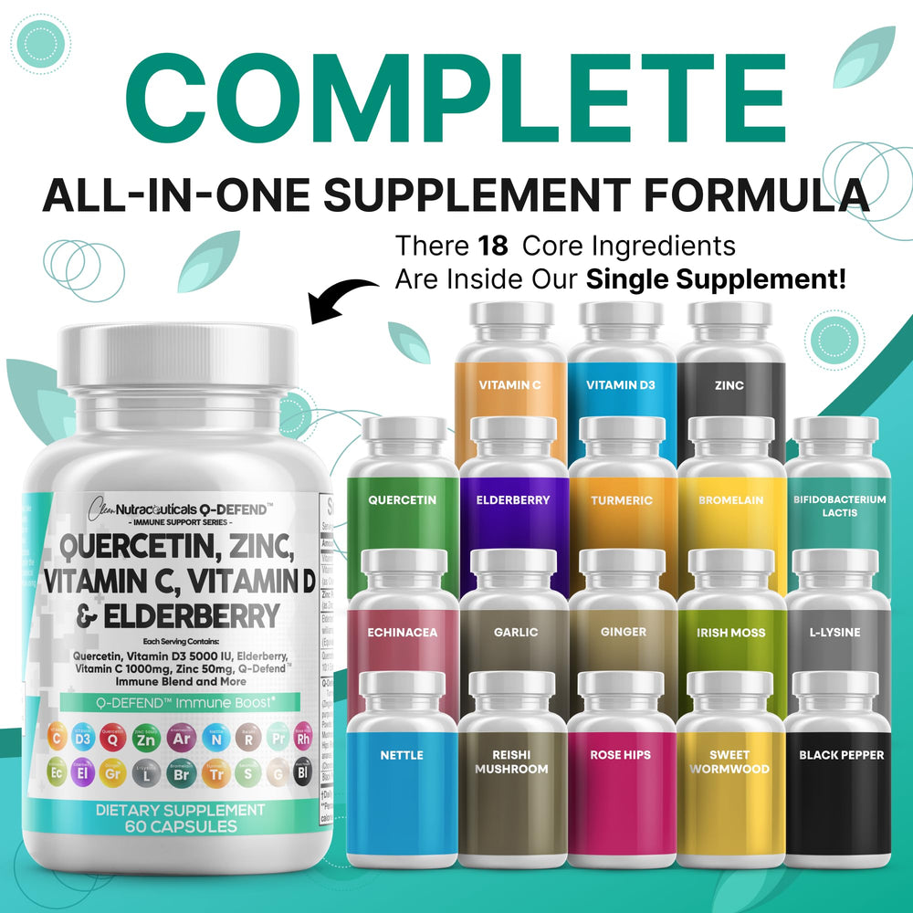 Q Defend capsules close-up highlighting quercetin and zinc blend
