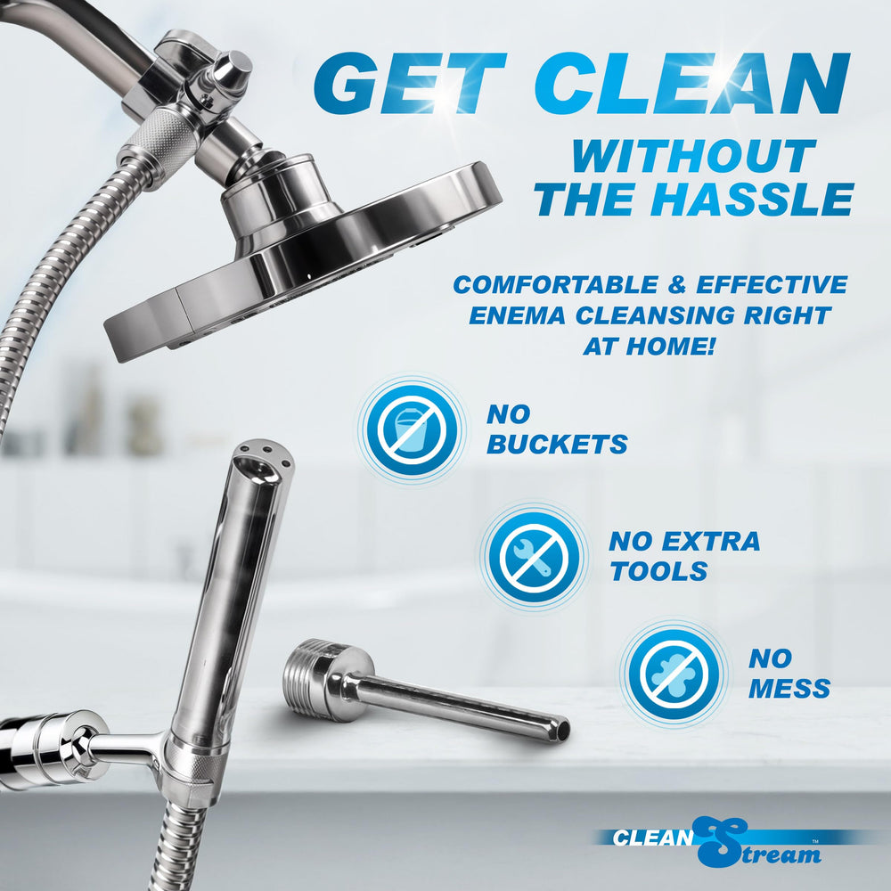 Cleanstream easy installation connects to standard shower plumbing for quick setup.