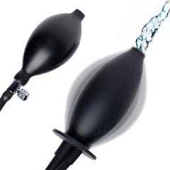 Cleanstream inflatable enema plug with hand bulb for precise inflation and comfort.