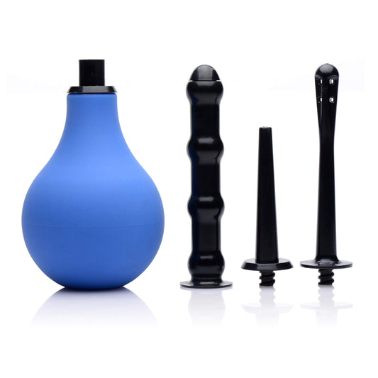 Cleanstream premium enema bulb with one-way valve for mess-free use