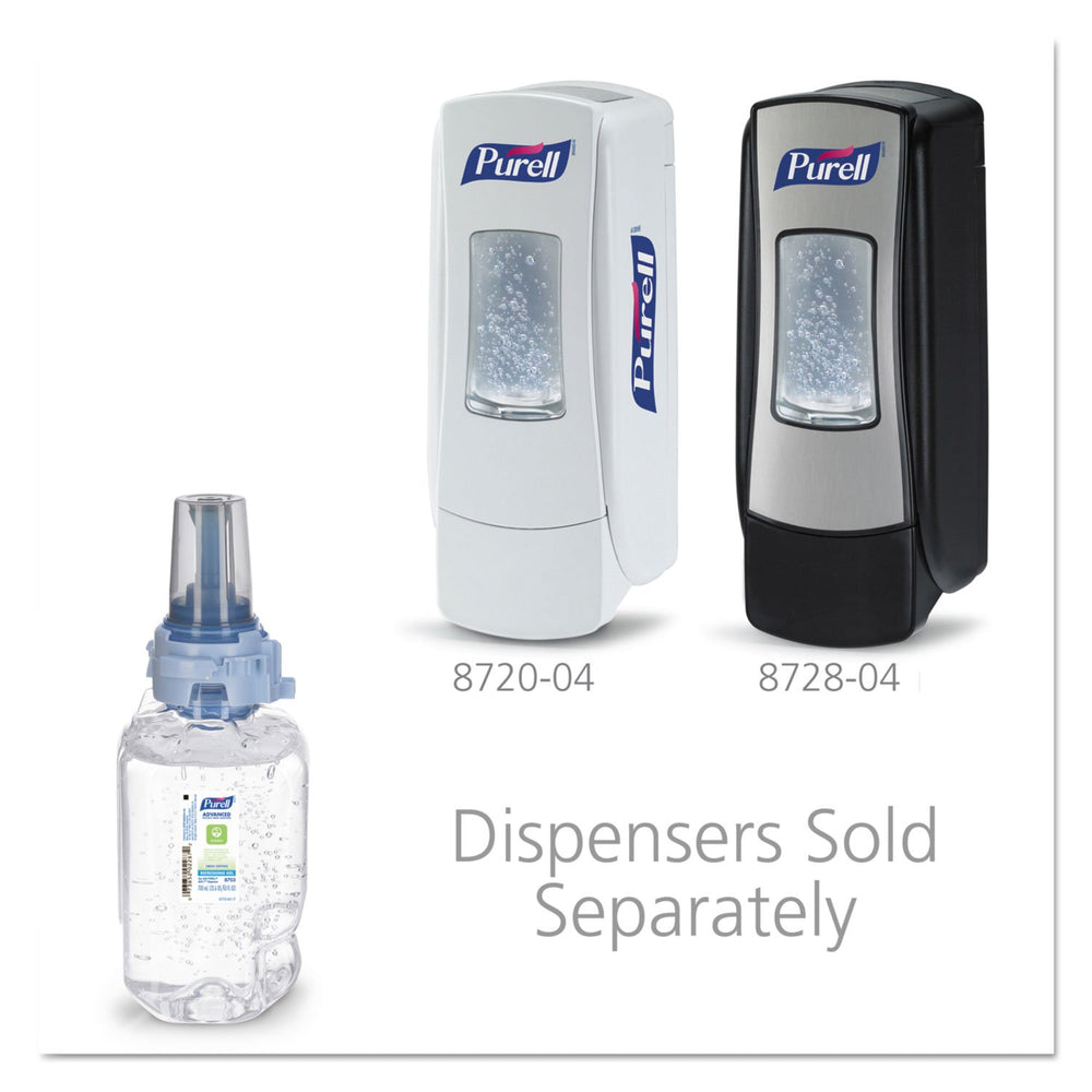 Clear bottle lets you monitor supply at a glance.