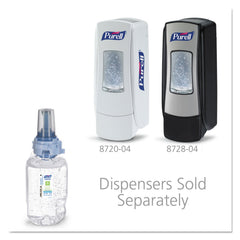Clear bottle lets you monitor supply at a glance.