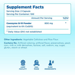 Clear Formulas CoQ10 packaging sustainability emphasizing eco-friendly materials