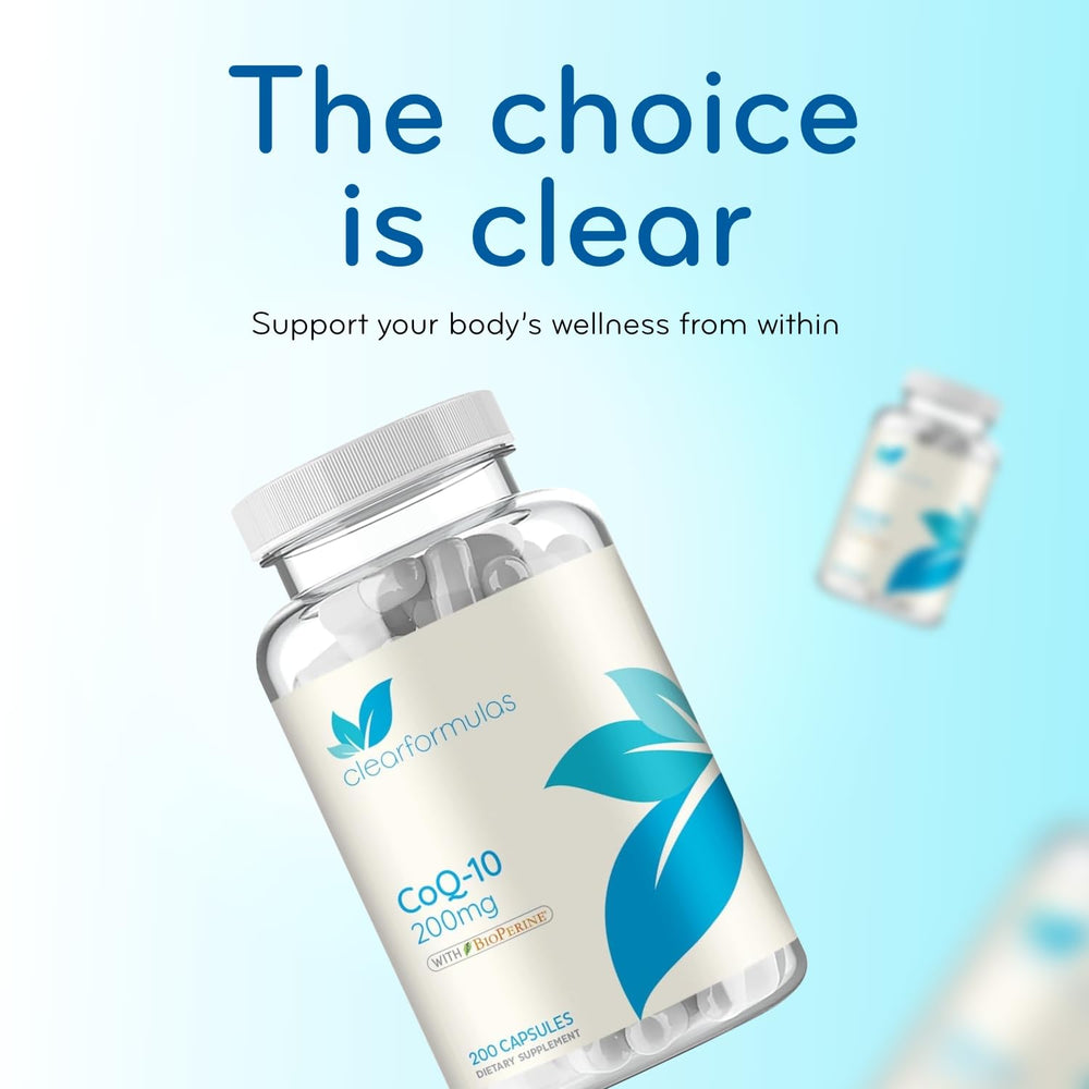 Heart energy concept illustration connected to CoQ10 benefits without guarantees.