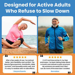 Clear Joint being used during workout shows mobility support.