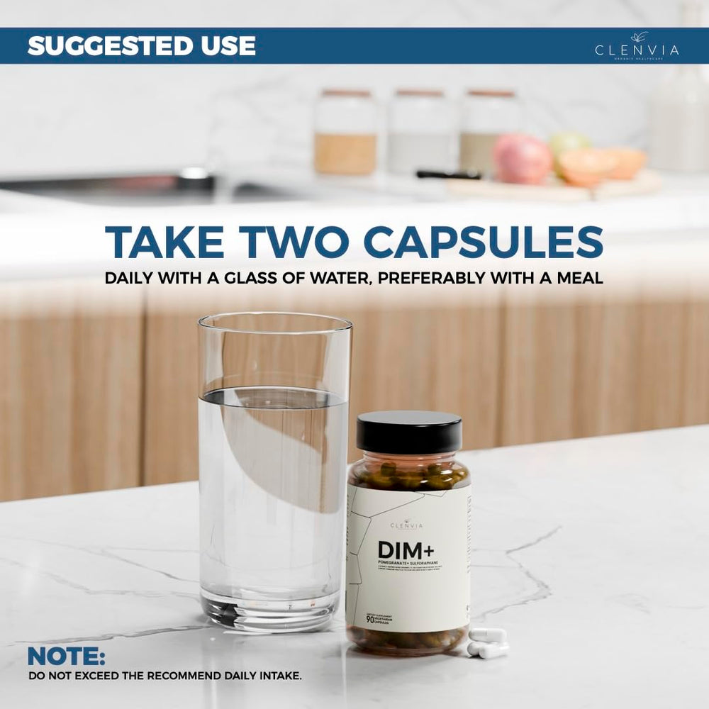 CLENVIA DIM bottle cap — easy-to-swallow capsules for men and women