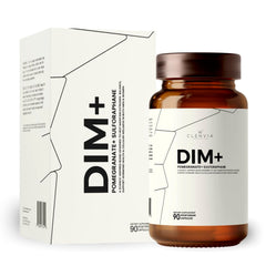 CLENVIA DIM bottle front — vegan, non-GMO capsules for daily wellness