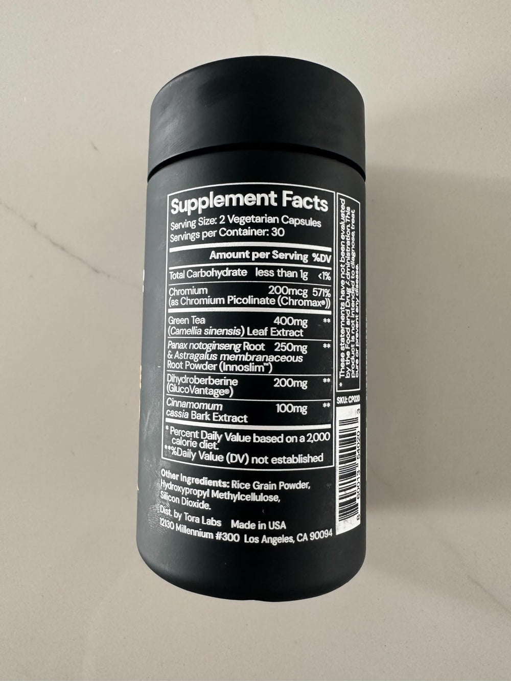 CleverPro Carbivore ingredients diagram highlighting chromium and DHB