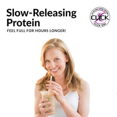 Click Coffee Protein hot or cold drink ready for busy mornings and workouts.