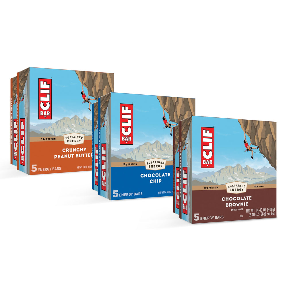 CLIF BAR Chocolate Chip variety-pack bar for on-the-go energy during hikes