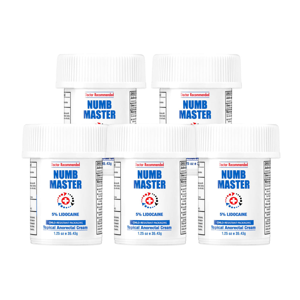 Clinical Resolution Numb Master five-percent lidocaine bottle delivers quick, targeted numbing for minor discomfort.