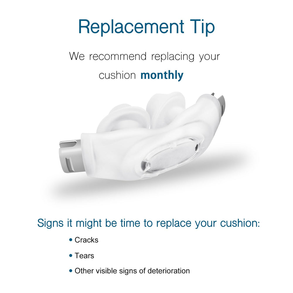 CLNRMA P30i nasal pillow size options – small fits many users.