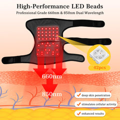 Clocness knee massager battery demonstrates rechargeable 5000 mAh capacity.