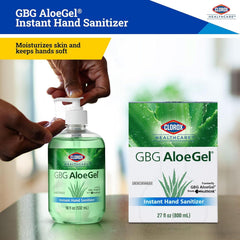 Clorox AloeGel dries quickly with no sticky residue after application.