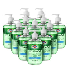 Clorox AloeGel pump bottle on a desk ready for quick sanitizing