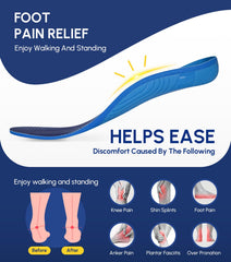 Cloudflo arch-support insole side profile illustrating natural stride alignment