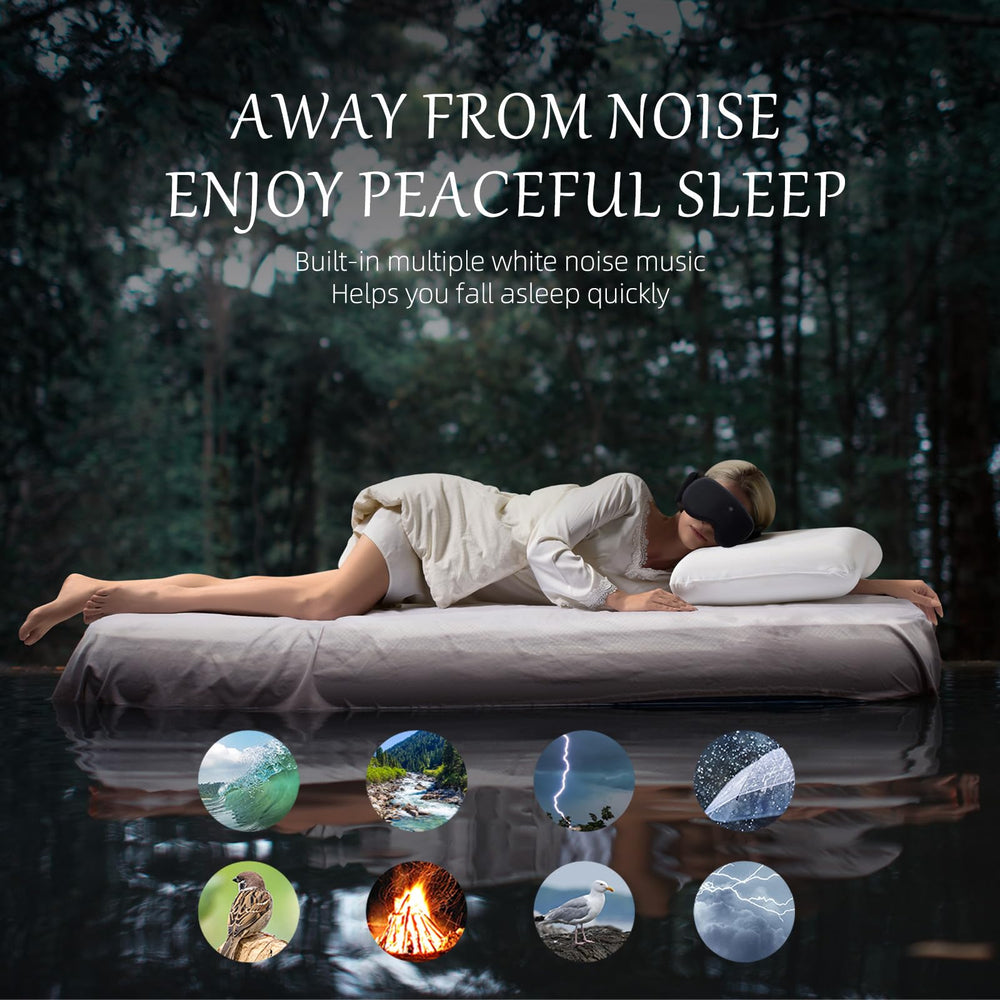 CLOZIAS sleep mask memory foam provides gentle eye pressure relief and comfort.