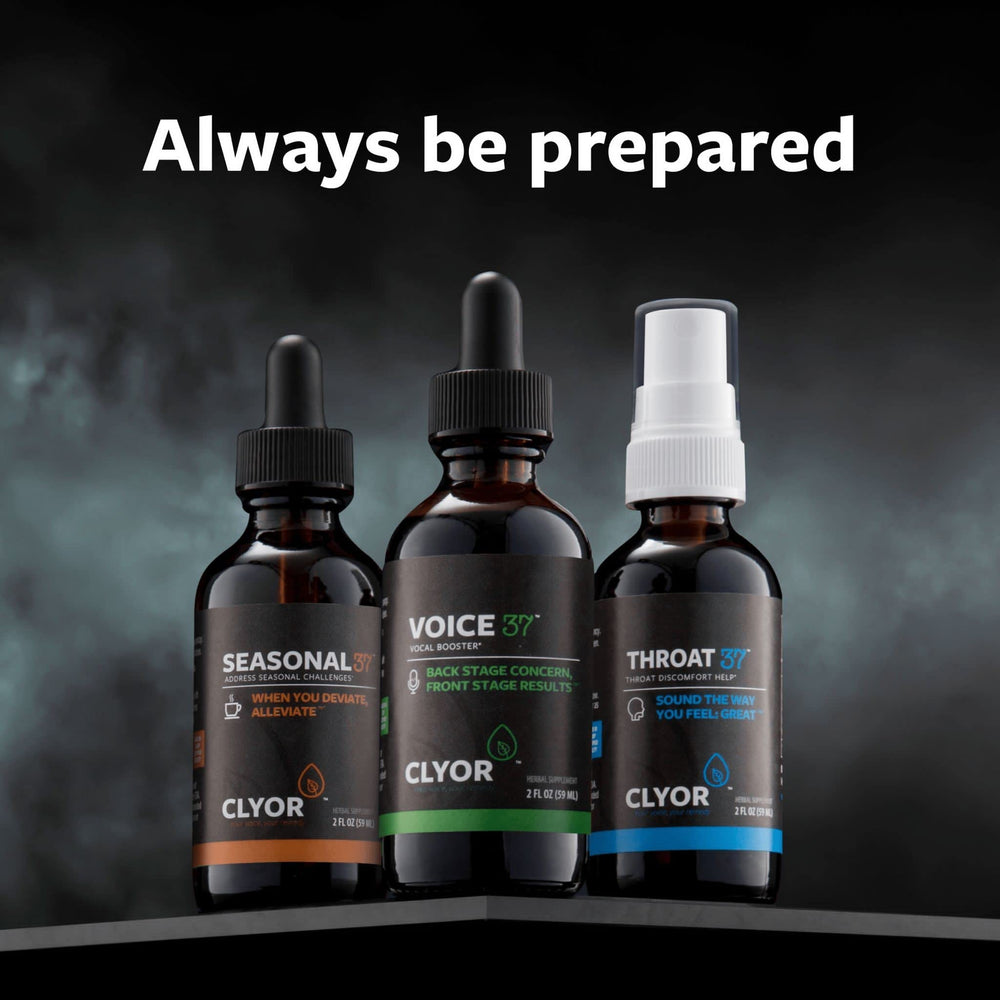 CLYOR Seasonal37 spray relieves cold symptoms while protecting voice