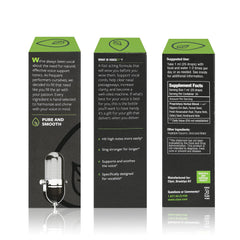 CLYOR Voice37 packaging closeup highlights all-natural ingredients.