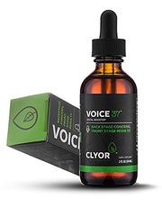 CLYOR Voice37 held by a singer during rehearsal.