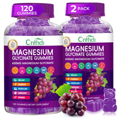 CNFHDI magnesium glycinate gummies bottle front for daily wellness